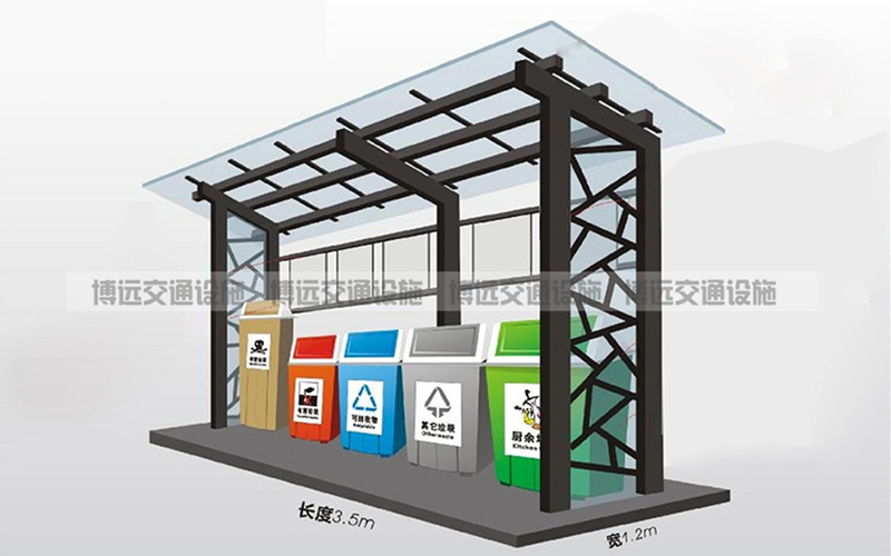 智能垃圾亭BY-LJT-007